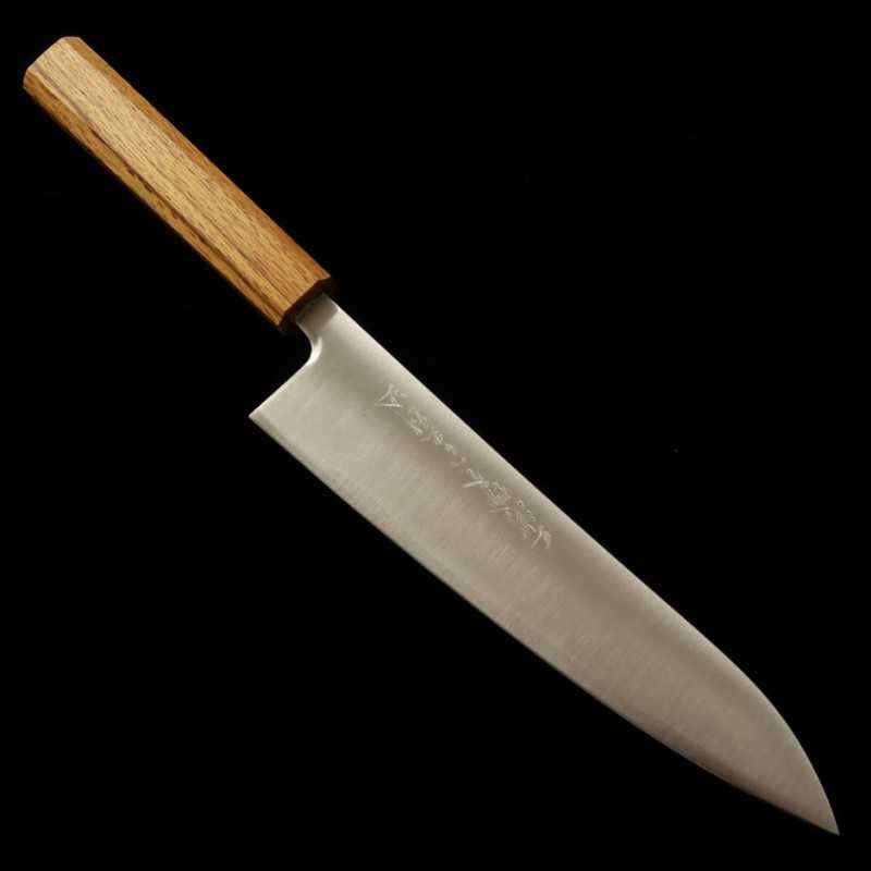 三浦 MIURA 粉末ハイス 牛刀 樫八角柄 (210/240mm)