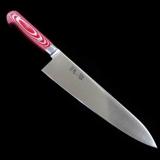 SUISIN Gyuto INOX PREMIUM Micarta Handle Red/White (210/240cm)