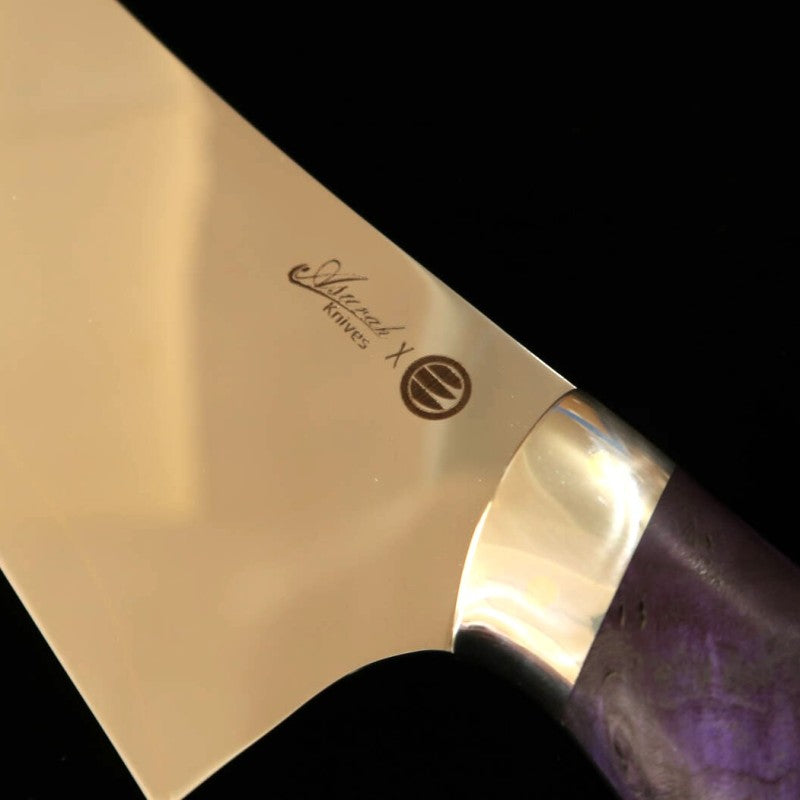 Asurah Knives x Miura Gyuto VG10 Mirror Finish Custom Handle Blue (210mm) 