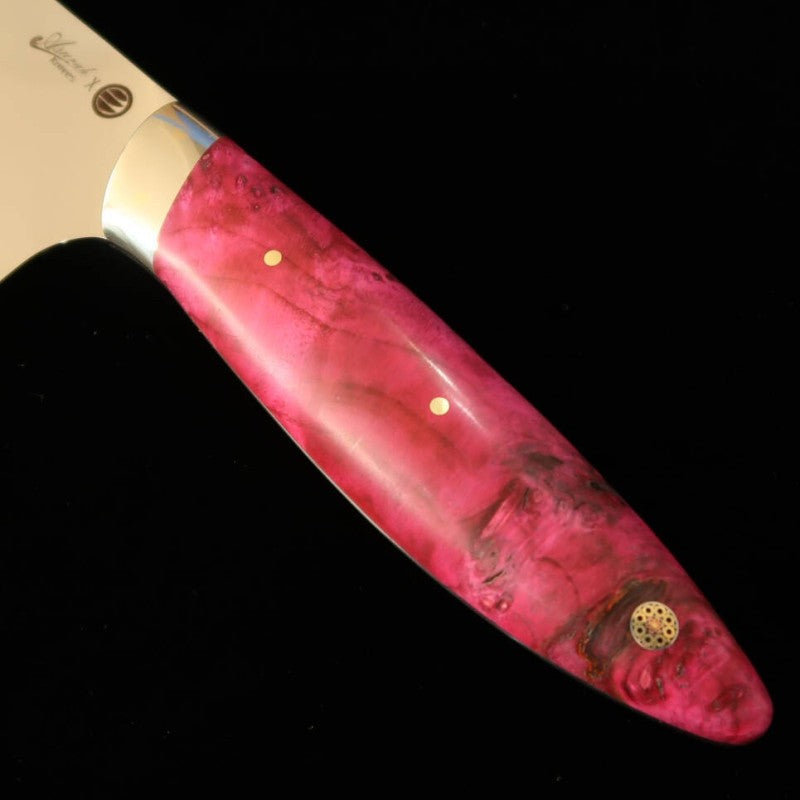 Asurah Knives × Miura MIURA, VG10, finition miroir, manche customisé rose, couteau de chef Gyuto (210 mm)