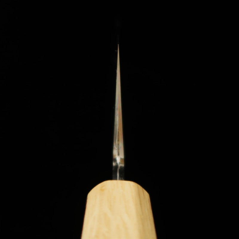 HADO Gyuto, acier bleu n°1, finition kuro-uchi, damas, manche en écorce de cerisier marbrée (210/240 mm)