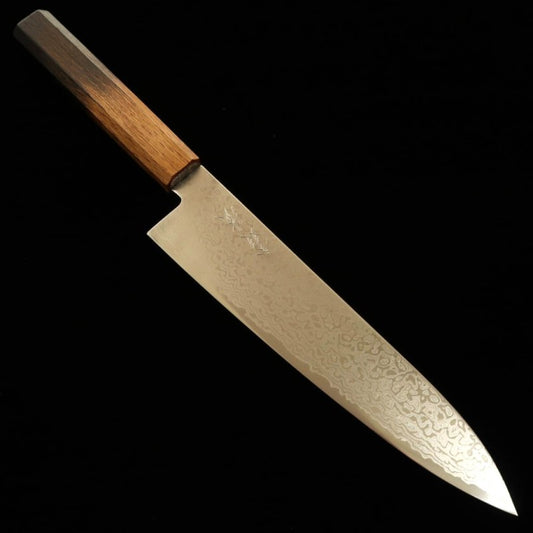 Gyuto HADO Okina Ryu ZA18 Damascus Oak Handle (210mm) 