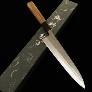 HATSUKOKORO SKD (semi-inox) Nashiji Manche en teck Gyuto (210 mm)