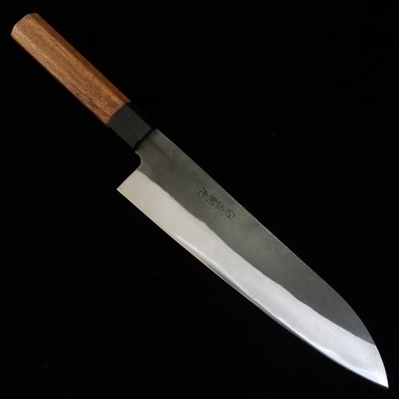 左頼光 HIDARIYORIMITSU 牛刀 青紙一号 黒打ち 鉄刀木柄 （210mm）