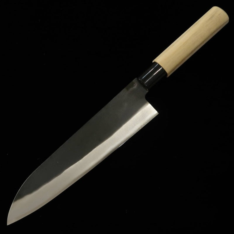 Hidari Yorimitsu HIDARI YORIMITSU gyuto acero SK acabado negro, mango de magnolia (210 mm)