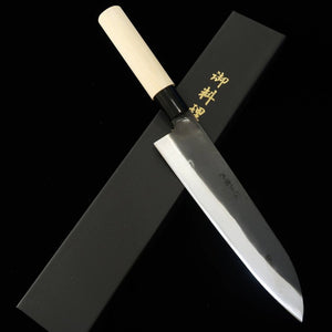 Hidari Yorimitsu HIDARI YORIMITSU gyuto acero SK acabado negro, mango de magnolia (210 mm)
