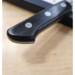 MASAMOTO SOHONTEN Gyuto Hyper Molibdeno, mango de laminado negro (210–270 mm)