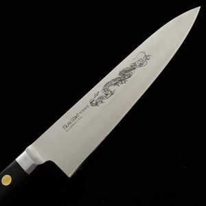 MISONO Misono EU Carbon cuchillo gyuto con grabado de dragón (210-300 mm)