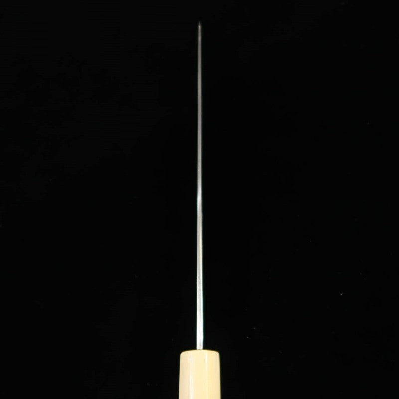 MIURA Itadaki Tanaka Giichi Aogami n°2 Gyuto, finition shinogi, manche octogonal en buffle blanc (210/240mm)