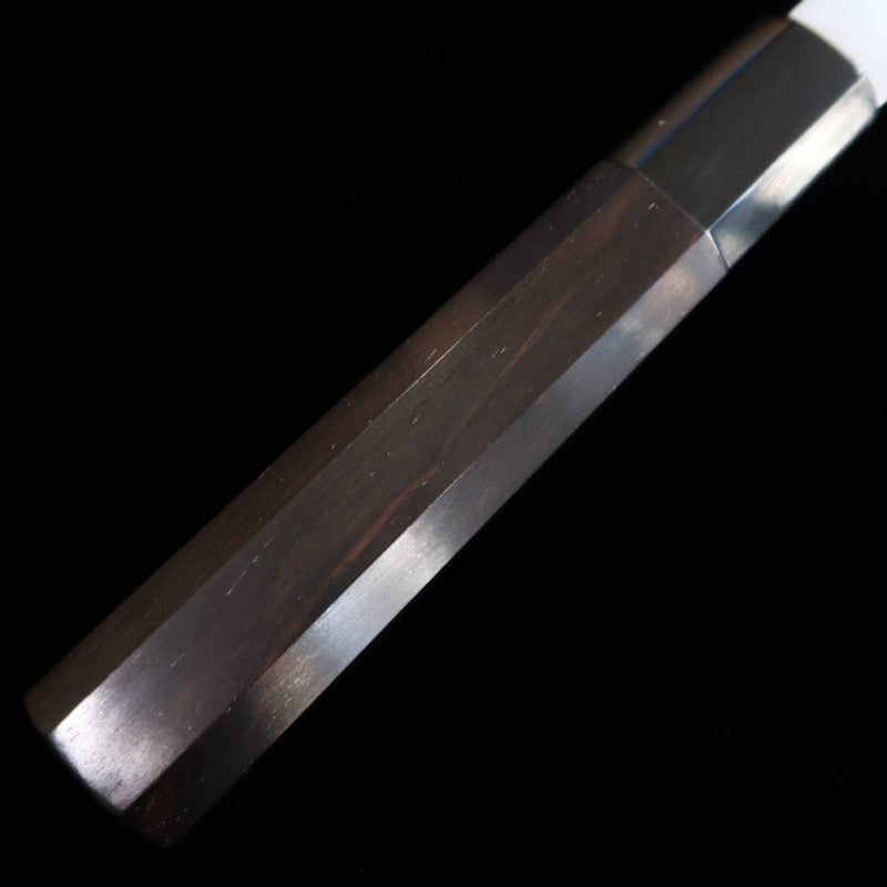 MIURA Gyuto Itadaki Shirogami No.2 Shinogi Finish Ebony Handle (240mm)