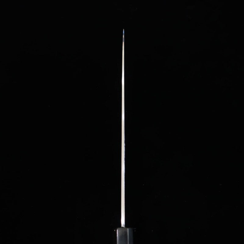 Gyuto MIURA Miura Itadaki White Steel Shinogi Finish Ebony Octagonal Handle (240mm) 