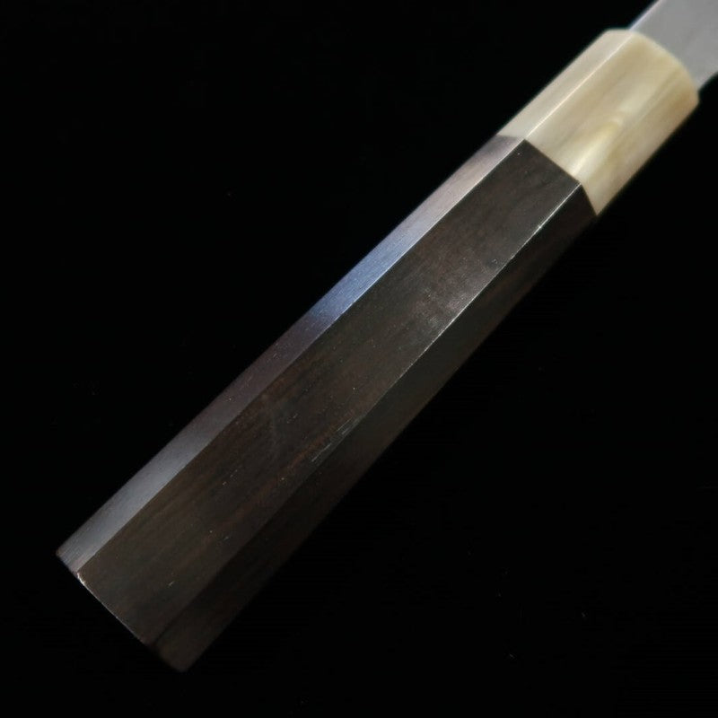 Gyuto MIURA OBIDAMA Nakagawa Satoshi, Aogami no.1, damasco, mango octogonal de ébano (210/240mm)