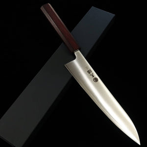 Cuchillo Miura Gyuto, acero Gingami nº3, mango octogonal Sanmurasaki (210 mm)