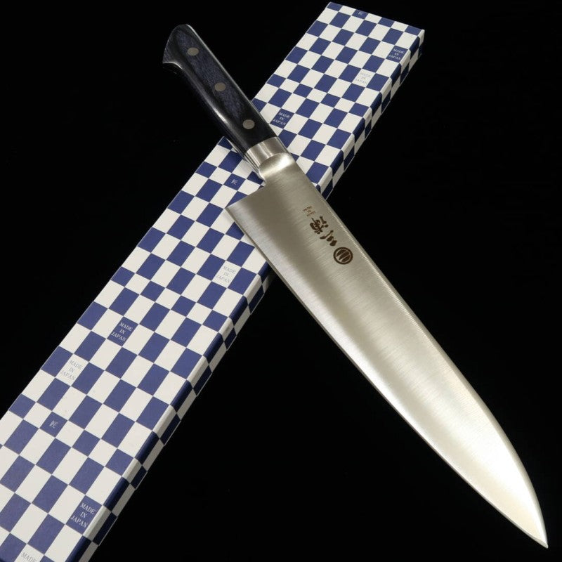  Gyuto MIURA Inox AUS8 Cabo de madeira compensada azul (210-300mm)