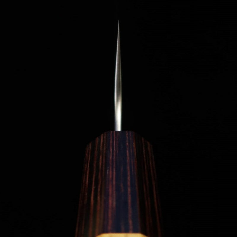 三浦 MIURA 牛刀 銀紙三号 梨地 欅八角柄 (180mm)