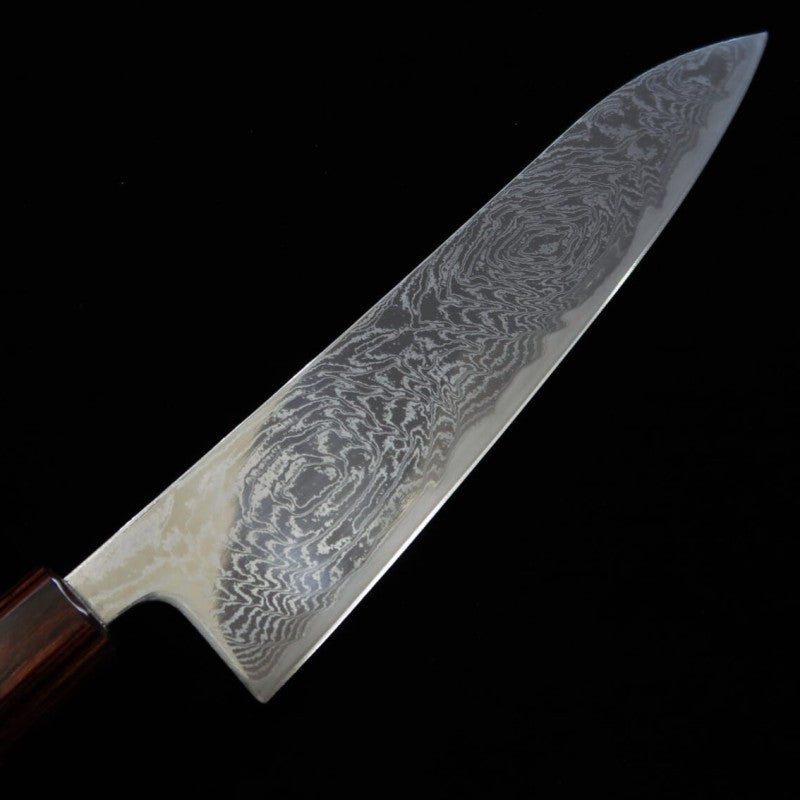 Miura Gyuto AUS10 Uzuha Nickel Damascus Keyaki Handle (210mm) 