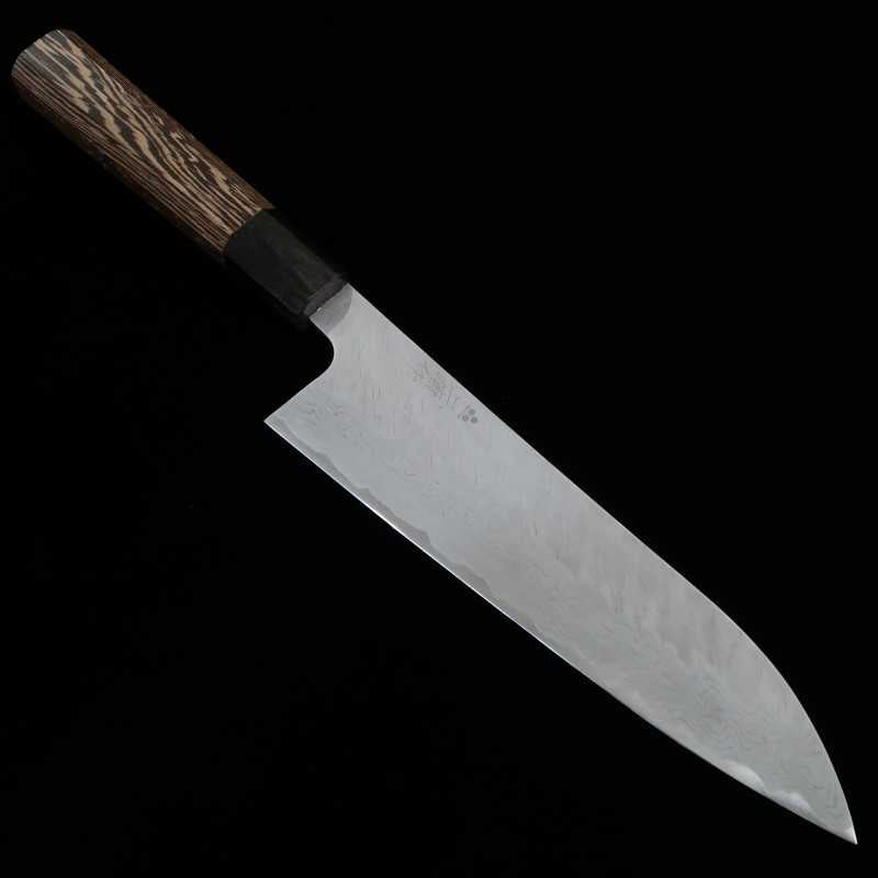 Gyuto NIGARA VG10 aço damasco martelado com cabo wengué (210/240mm)