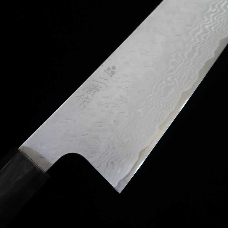 Gyuto NIGARA VG10 aço damasco martelado com cabo wengué (210/240mm)