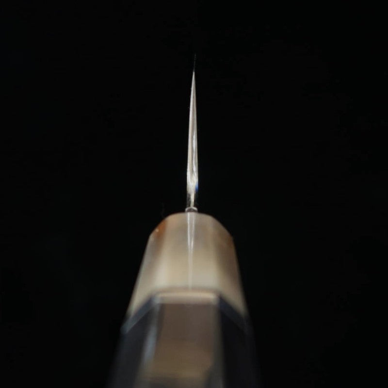 Gyuto SUISIN obra de Ikeda Yoshikazu, Shirogami no.1, mango de ébano (240mm)