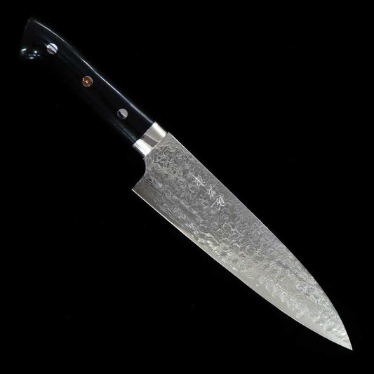 Gyuto SAJI TAKESHI R2 Diamond Finish with Black Micarta Handle (210mm)