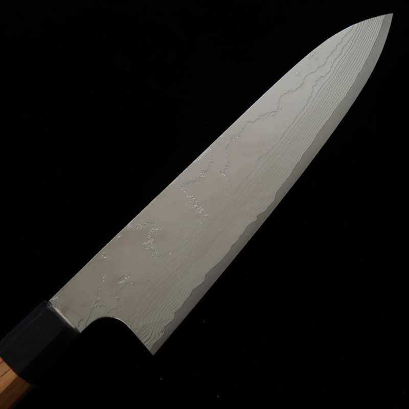 Gyuto YUTA KATAYAMA VG10 Damasco, mango octogonal de olmo (180-240 mm)