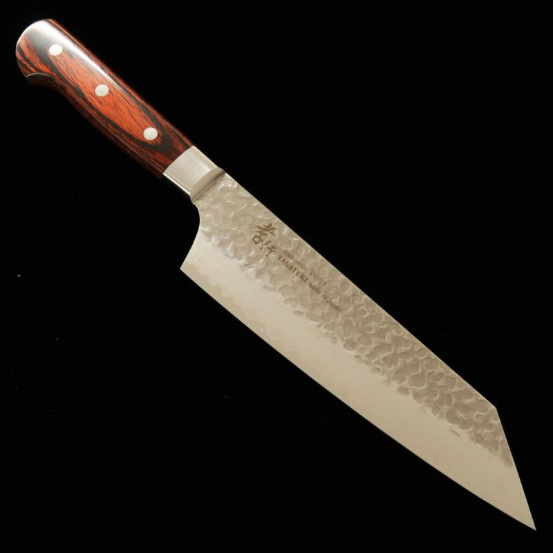 Sakai Takayuki Kengata Gyuto VG-10 Damascus 33-layer hammered finish (190mm) 