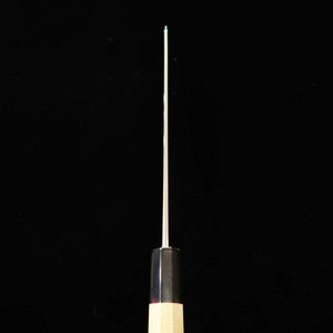 堺菊守 SAKAI KIKUMORI 菊月 銀 切付牛刀 銀紙三号 朴八角柄  (210mm)