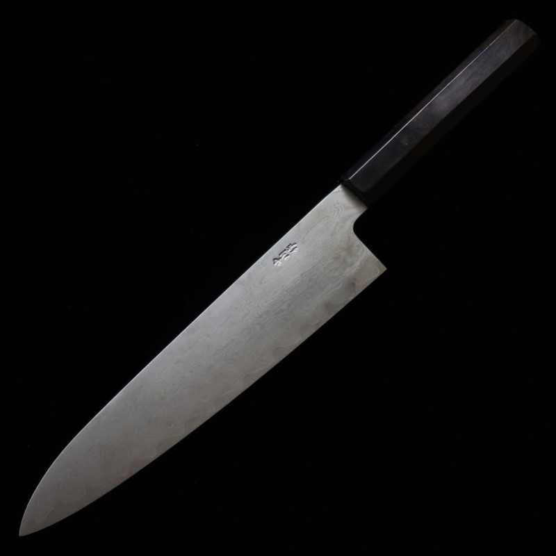 Gyuto MIURA Obidama VG10 Damasco com cabo em ébano (210/240mm)