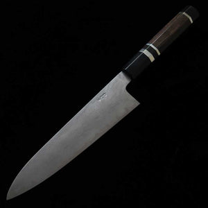 三浦佩 MiuraKnivesObidama 牛刀VG10ダマスカス　黒檀銀巻柄 (210/240mm)