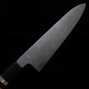 三浦佩 MiuraKnivesObidama 牛刀VG10ダマスカス　黒檀銀巻柄 (210/240mm)