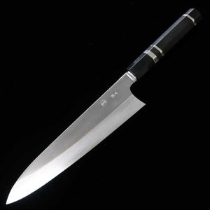 Tadokoro Hamono TADOKORO HAMONO Makotosaku pulido espejo Gin-san nº3 Gyuto, mango octogonal de ébano con anillo de plata (210 mm)