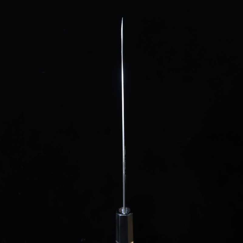 Tadokoro Hamono TADOKORO HAMONO Makotosaku pulido espejo Gin-san nº3 Gyuto, mango octogonal de ébano con anillo de plata (210 mm)