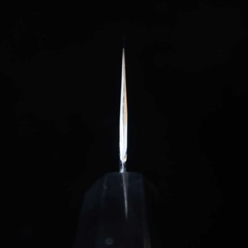 Tadokoro Hamono TADOKORO HAMONO Makotosaku pulido espejo Gin-san nº3 Gyuto, mango octogonal de ébano con anillo de plata (210 mm)