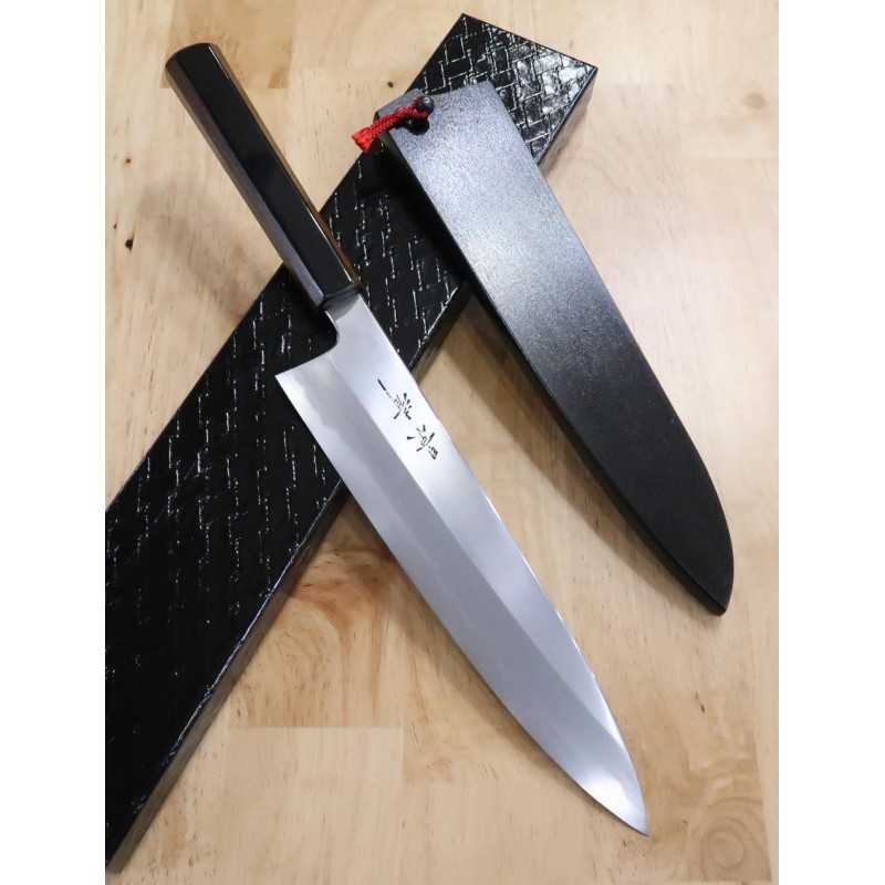 KAGEKIYO Faca Wagyu Aogami #1 Laca preta (210-270mm)