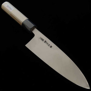 SUISIN Suisin Kishubushin deba, Shirogami n°2, pour gaucher, manche octogonal en magnolia (180 mm)