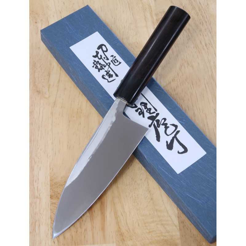 Miura Acero Blanco No.2 Damasco Deba Mango de palo de rosa en forma de castaña (150-210 mm)
