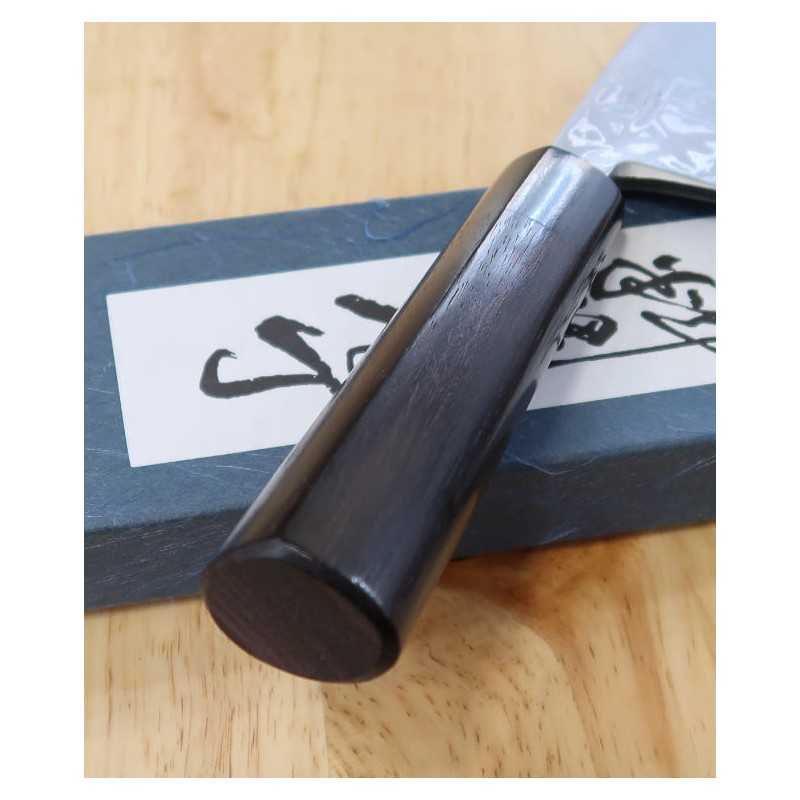 Miura Acero Blanco No.2 Damasco Deba Mango de palo de rosa en forma de castaña (150-210 mm)