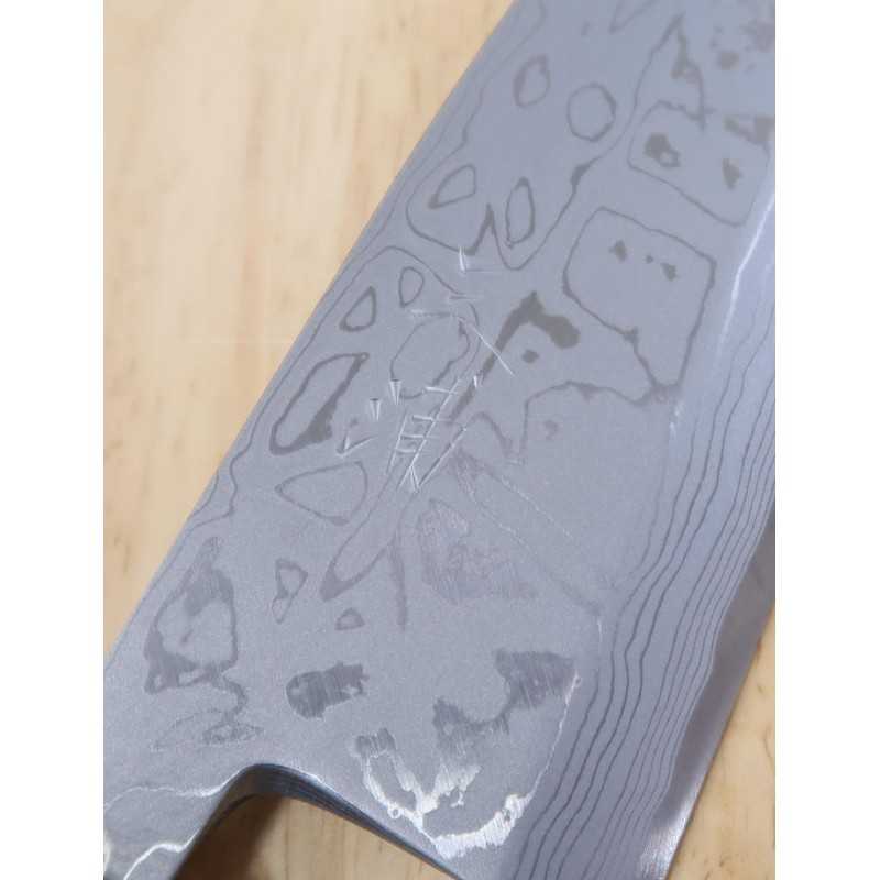 Miura Acero Blanco No.2 Damasco Deba Mango de palo de rosa en forma de castaña (150-210 mm)