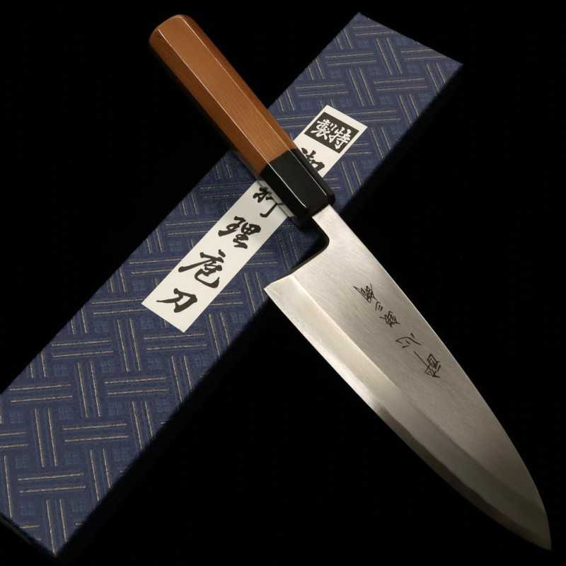 酔心 SUISIN 出刃 銀紙三号 一位八角柄 (120-240mm)