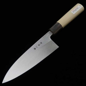 SUISIN – Deba, acier Shirogami n°2, manche en magnolia forme châtaigne (135–240 mm)