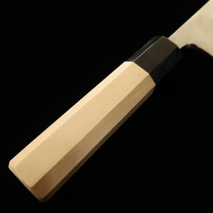TADOKORO Makoto, Deba, acier Gin-san n°3, Finition miroir, manche octogonal en bois de magnolia (210 mm)