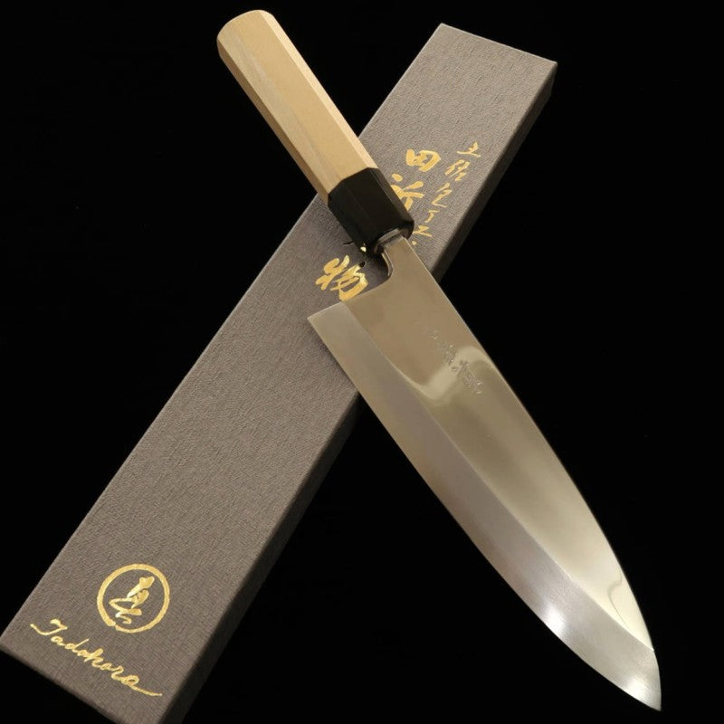 田所刃物 TADOKORO HAMONO 真琴作 鏡面 銀紙三号 出刃 朴八角柄  (210mm)