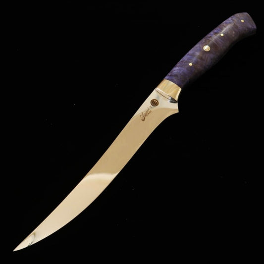 Fillet Knife Asurah Knives x Miura MIURA SUS420J2 Mirror Finish Custom Handle (150mm) 