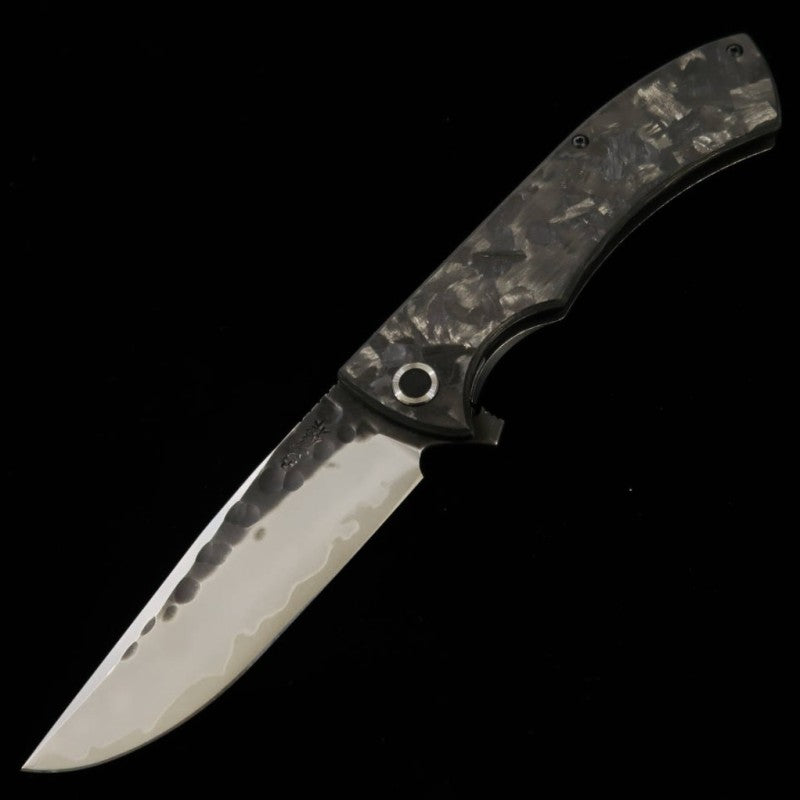 NIGARA Futakara cuchillo plegable SG2 con mango de fibra de carbono (97 mm)