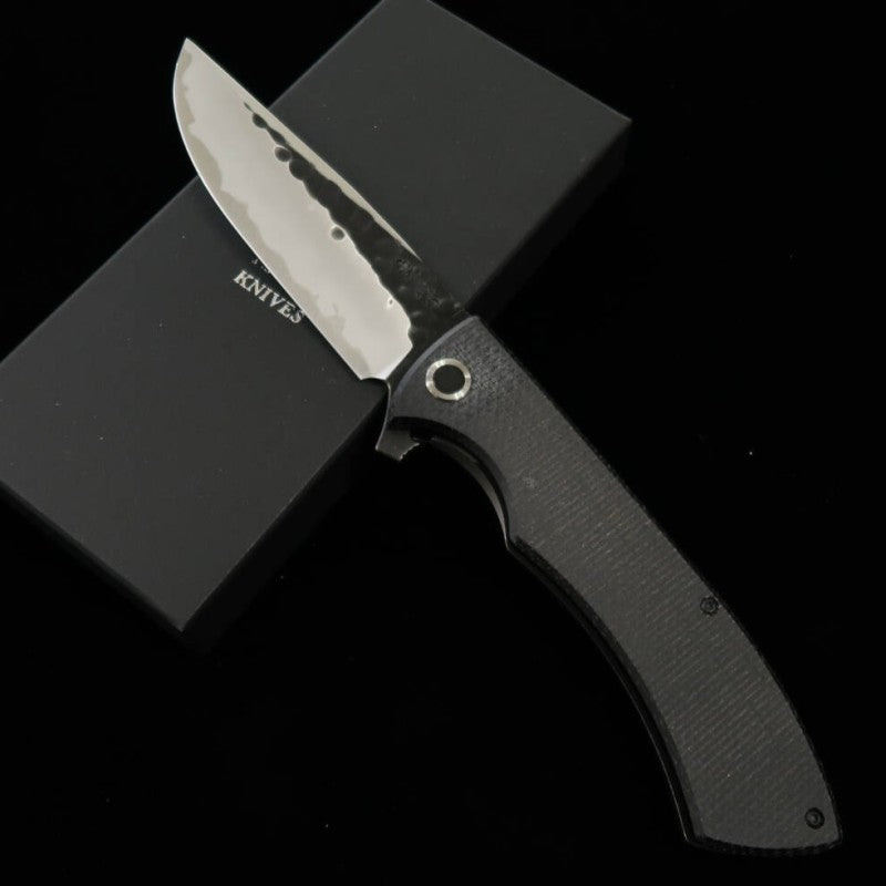 NIGARA Futakara cuchillo plegable SG2 con mango de micarta (97 mm)