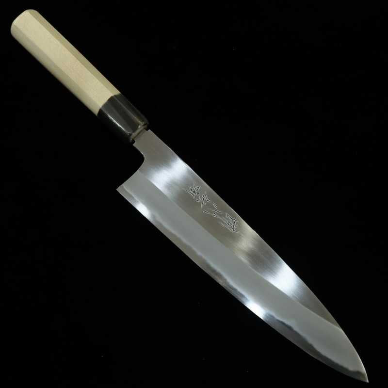 酔心 SUISIN 伝承 白紙一号 牛刀  朴六角半丸水牛柄 朴鞘付き (210/240mm)