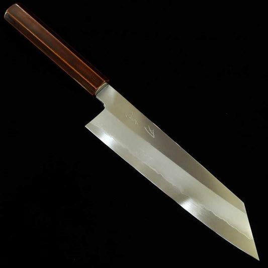 刃道HADO 銀紙三号 切付牛刀 木地呂塗り桜八角柄 （210/240mm）