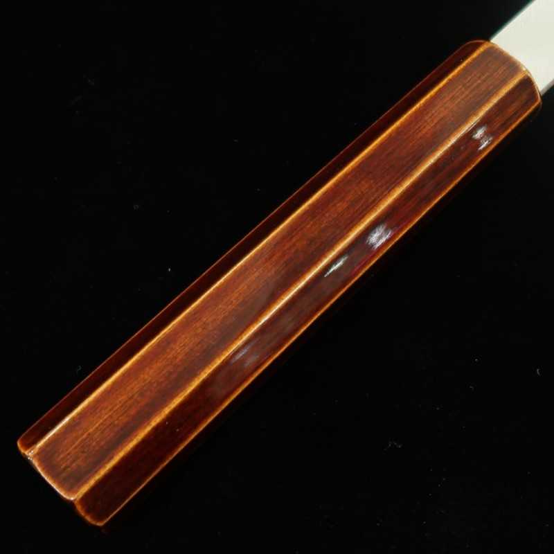 HADO Acier Gin-san n°3 Kiritsuke Gyuto Manche octogonal en cerisier laqué kijiro (210/240 mm)