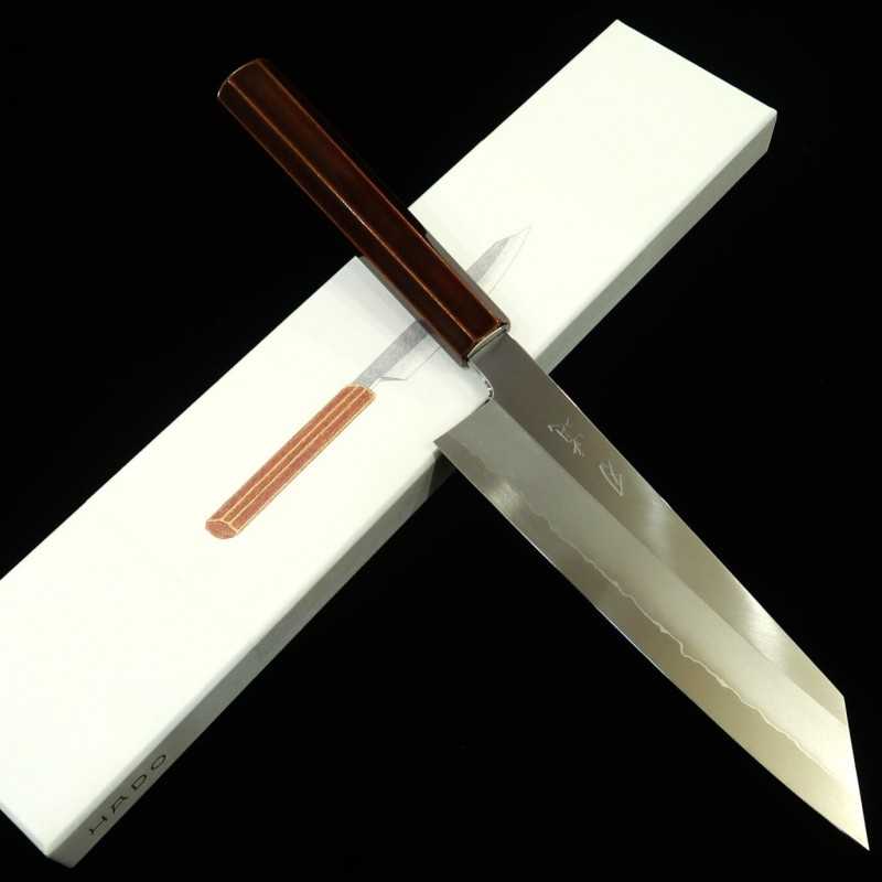 Kiritsuke Gyuto HADO Inox Ginsan Cabo Octogonal de Cerejeira com acabamento Kijiro (210/240mm)