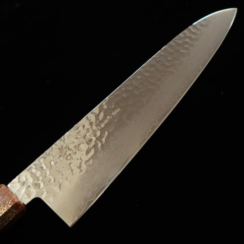 堺孝行 Sakai Takayuki 星連 和牛刀 VG10 33層ダマスカス 樫漆柄 (240mm)